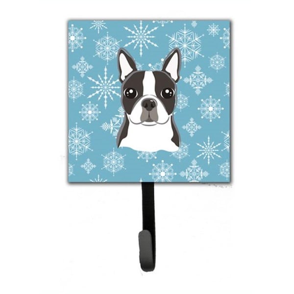 Jensendistributionservices Snowflake Boston Terrier Leash & Key Holder MI2088675 - main